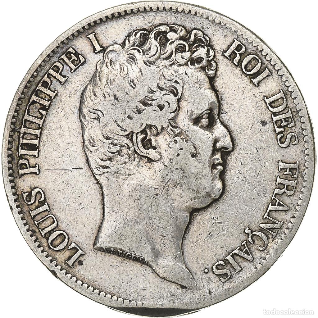 Monete antiche di Europa: [#1511964] Francia, Louis Philippe I, 5 Francs, 1831, Paris, Clipped, Plata, BC+
