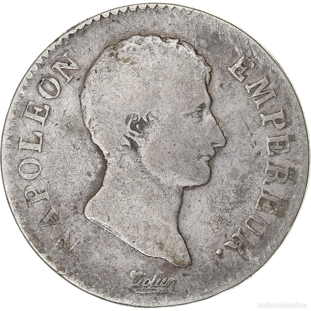 Monete antiche di Europa: [#1116869] Moneda, Francia, Napoleon I, 2 Francs, AN 13, Paris, BC, Plata, Gadoury:495