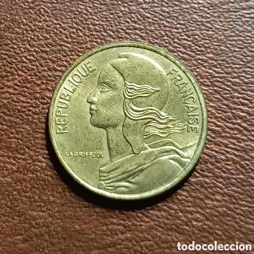 Monedas antiguas de Europa: 5 C&Eacute;NTIMOS 1981 FRANCIA - Foto 2