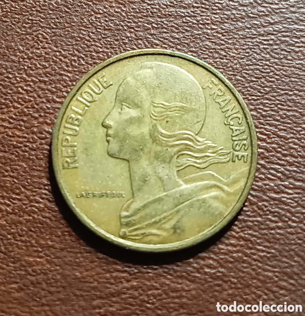Monedas antiguas de Europa: 10 C&Eacute;NTIMOS 1970 FRANCIA - Foto 2