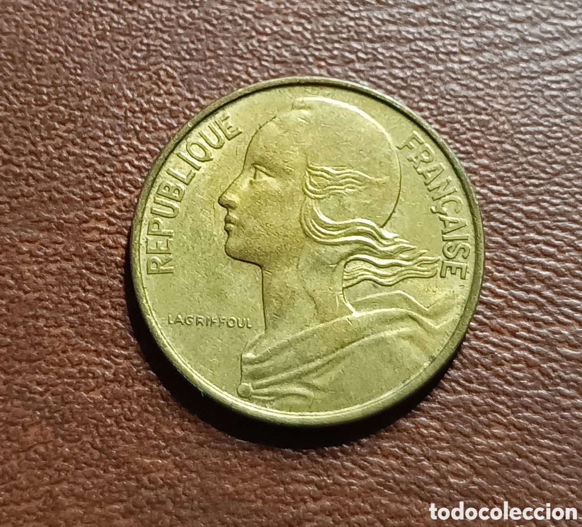 Monedas antiguas de Europa: 10 C&Eacute;NTIMOS 1973 FRANCIA - Foto 2