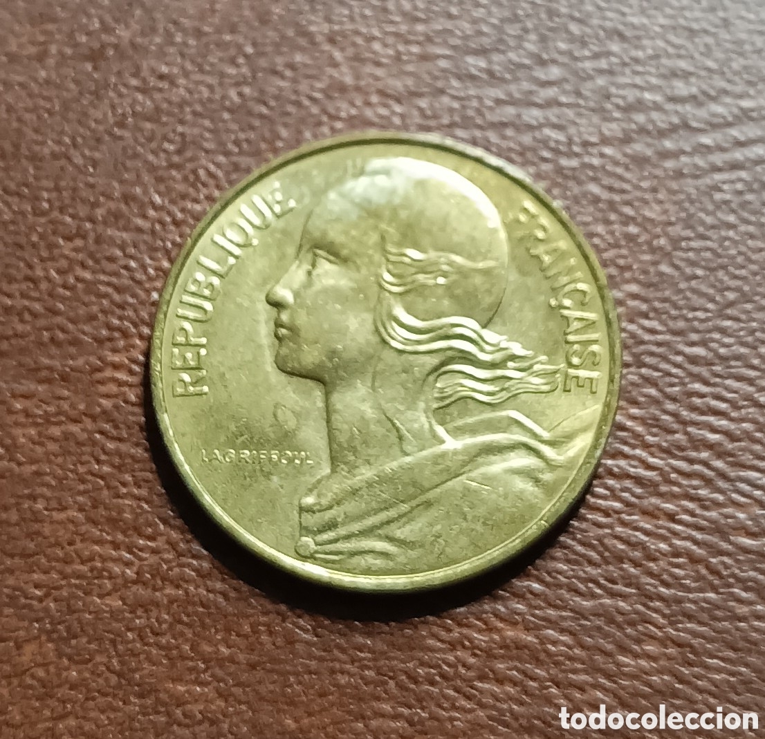 Monedas antiguas de Europa: 10 C&Eacute;NTIMOS 1982 FRANCIA - Foto 2