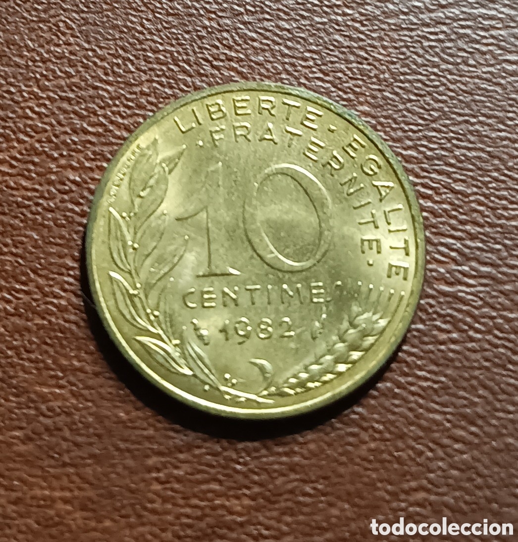 Monedas antiguas de Europa: 10 C&Eacute;NTIMOS 1982 FRANCIA - Foto 1