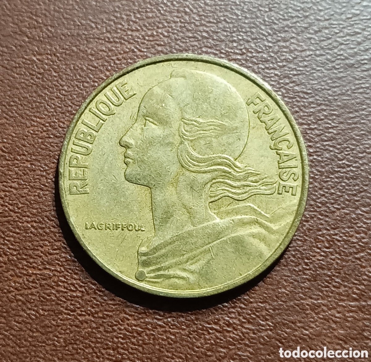 Monedas antiguas de Europa: 20 C&Eacute;NTIMOS 1963 FRANCIA - Foto 2