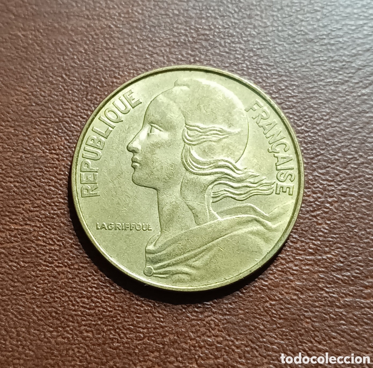 Monedas antiguas de Europa: 20 C&Eacute;NTIMOS 1974 FRANCIA - Foto 2
