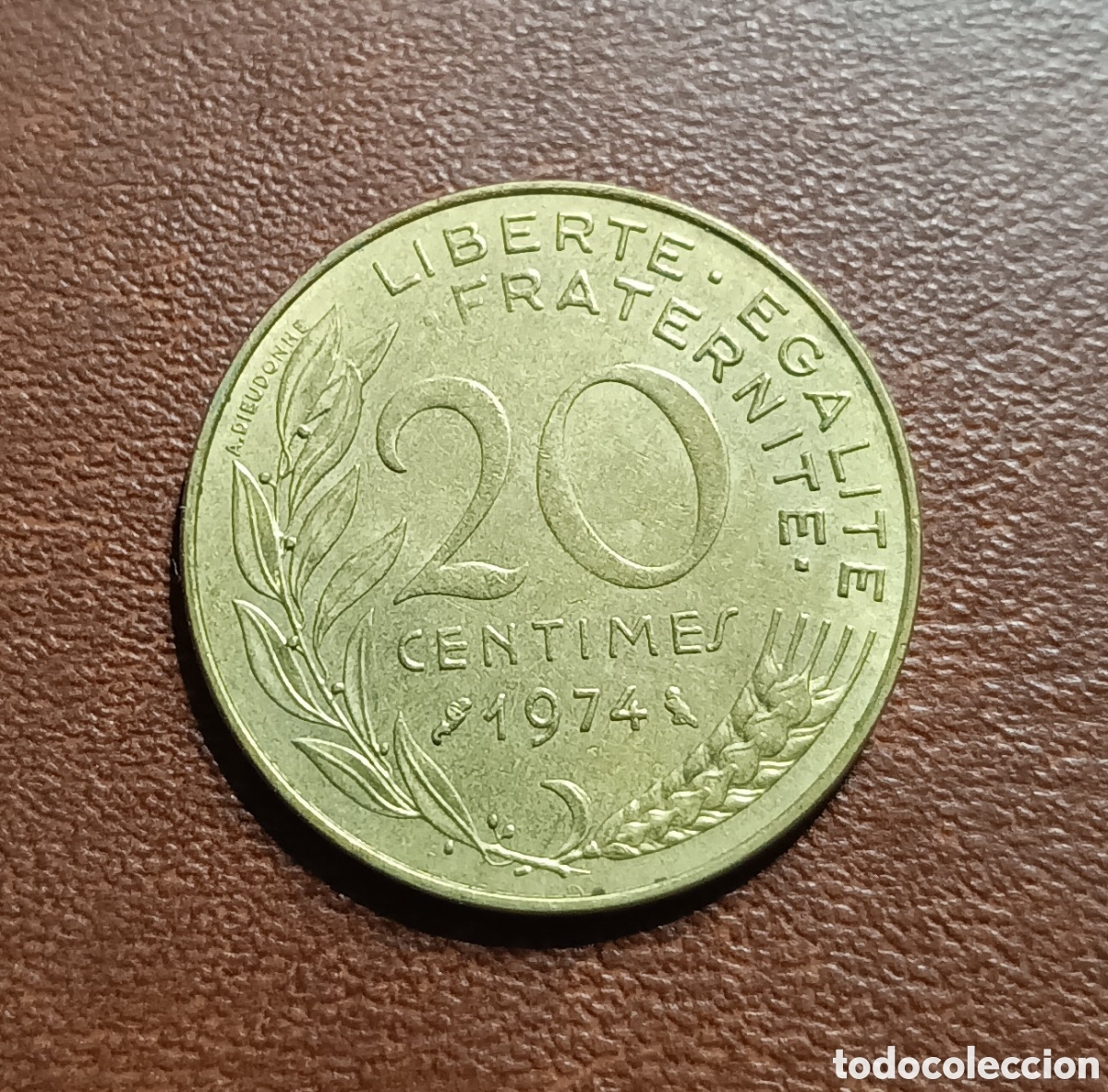 Monedas antiguas de Europa: 20 C&Eacute;NTIMOS 1974 FRANCIA