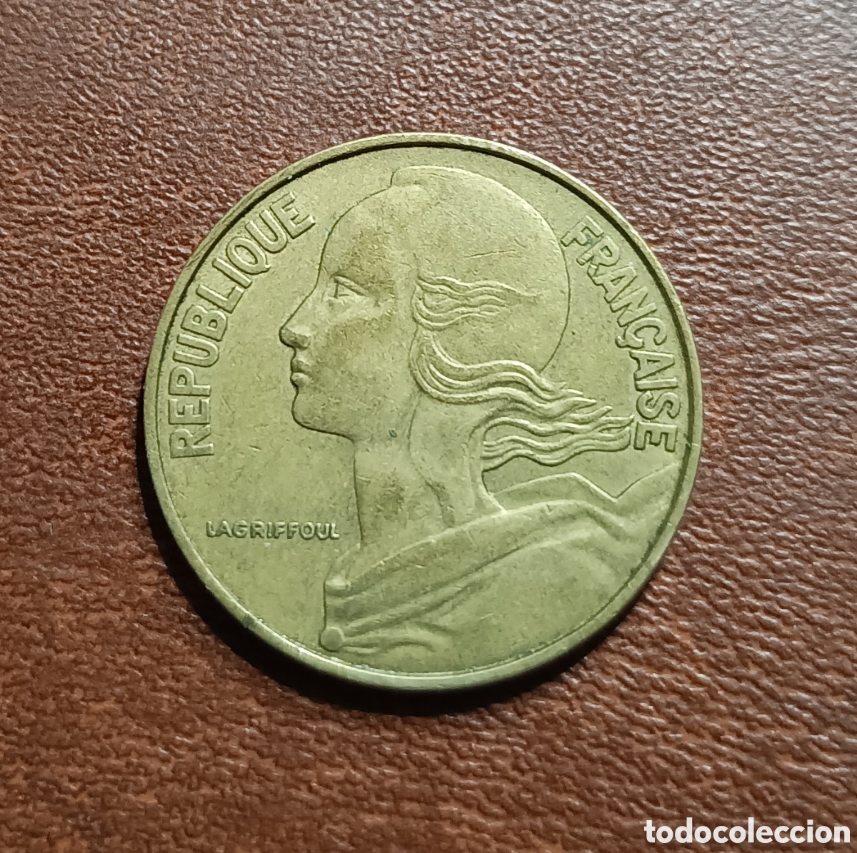 Monedas antiguas de Europa: 20 C&Eacute;NTIMOS 1970 FRANCIA - Foto 2
