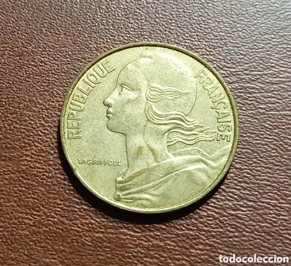Monedas antiguas de Europa: 20 C&Eacute;NTIMOS 1975 FRANCIA - Foto 2