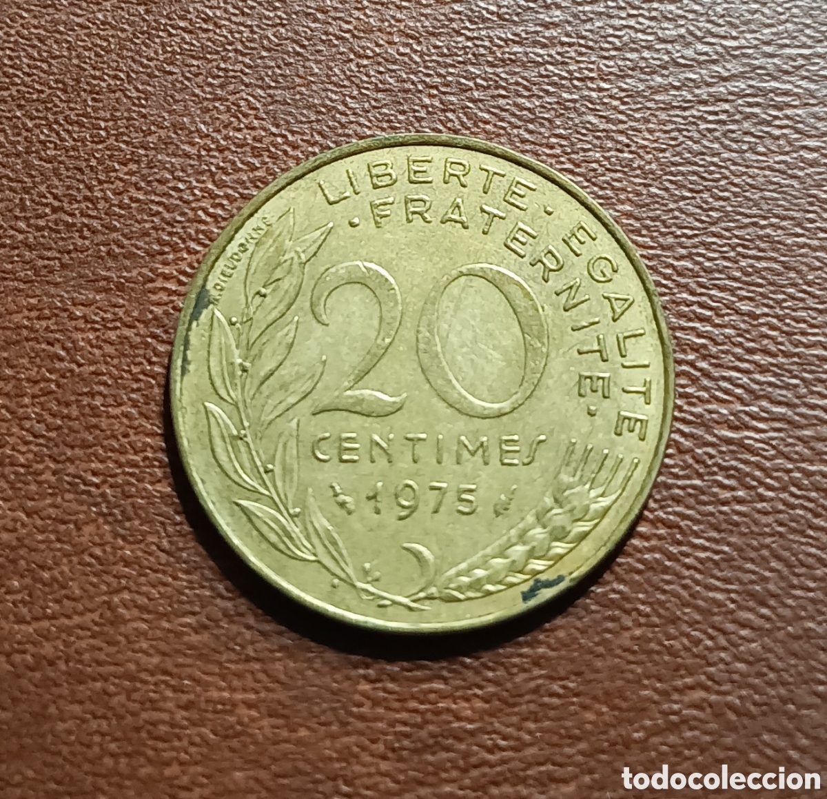 Monedas antiguas de Europa: 20 C&Eacute;NTIMOS 1975 FRANCIA - Foto 1