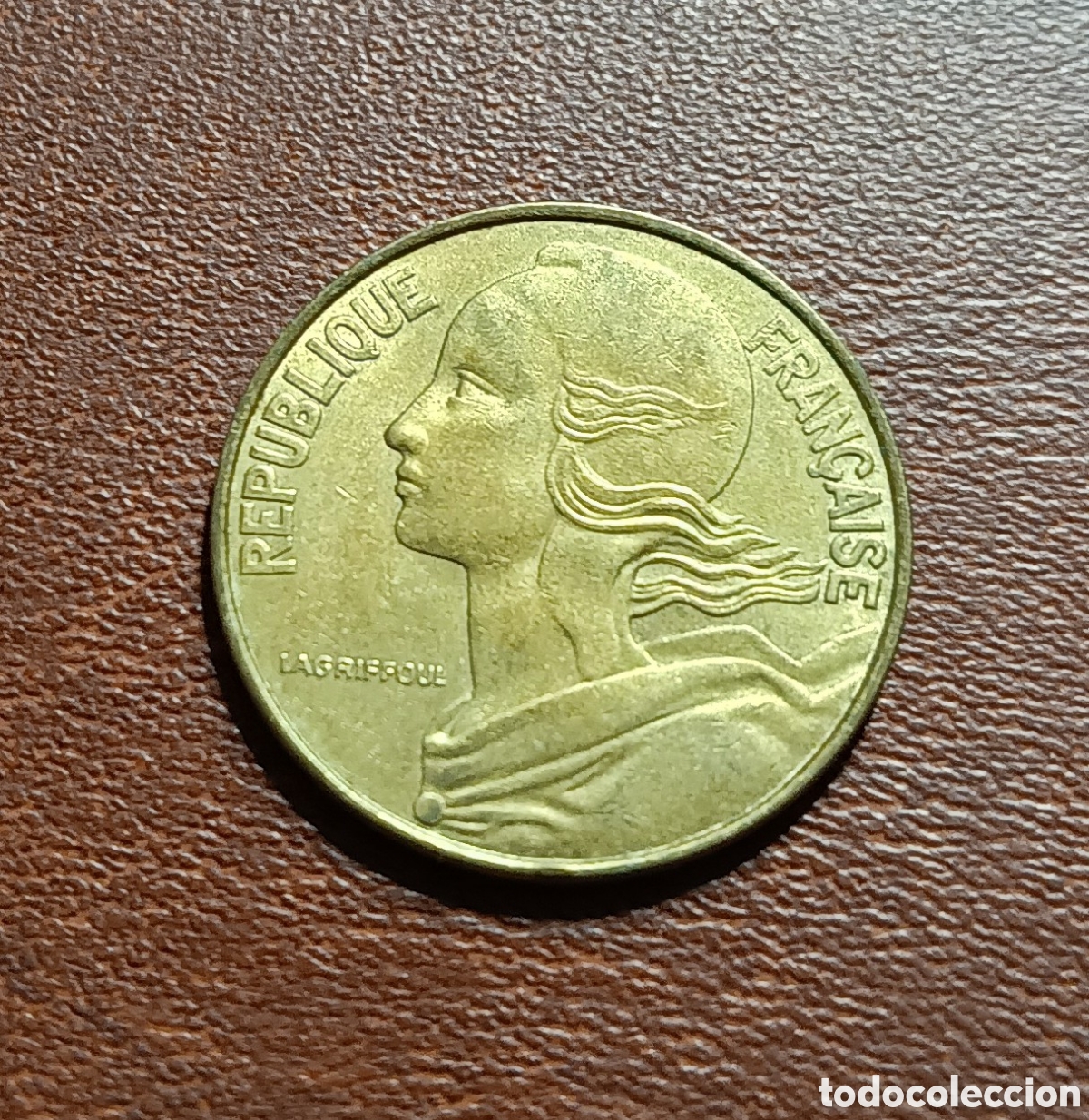 Monedas antiguas de Europa: 20 C&Eacute;NTIMOS 1976 FRANCIA - Foto 2