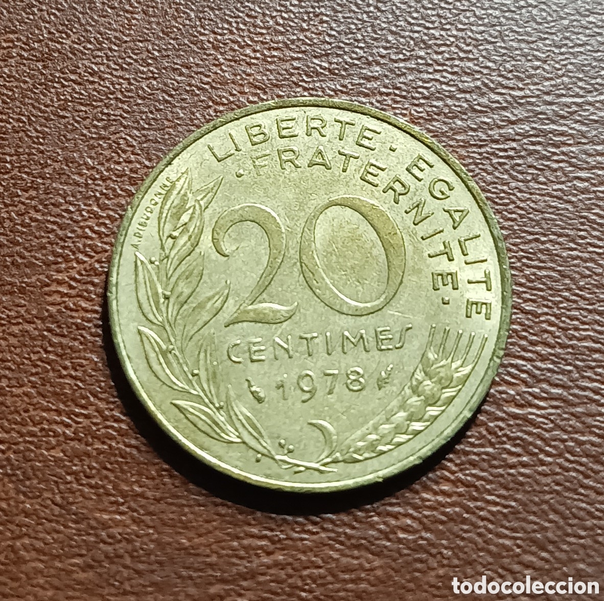 Monedas antiguas de Europa: 20 C&Eacute;NTIMOS 1978 FRANCIA - Foto 1