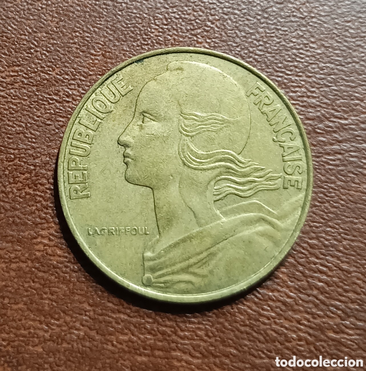 Monedas antiguas de Europa: 20 C&Eacute;NTIMOS 1985 FRANCIA - Foto 2