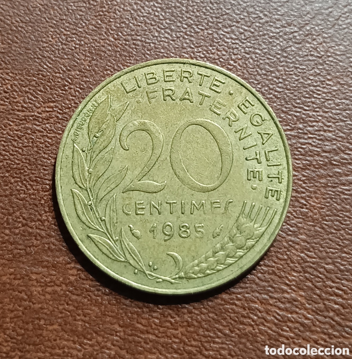 Monedas antiguas de Europa: 20 C&Eacute;NTIMOS 1985 FRANCIA - Foto 1