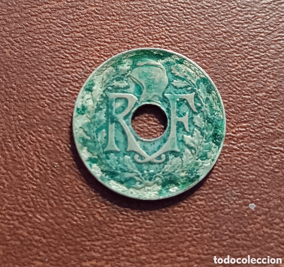 Monedas antiguas de Europa: 5 C&Eacute;NTIMOS 1938 FRANCIA - Foto 2
