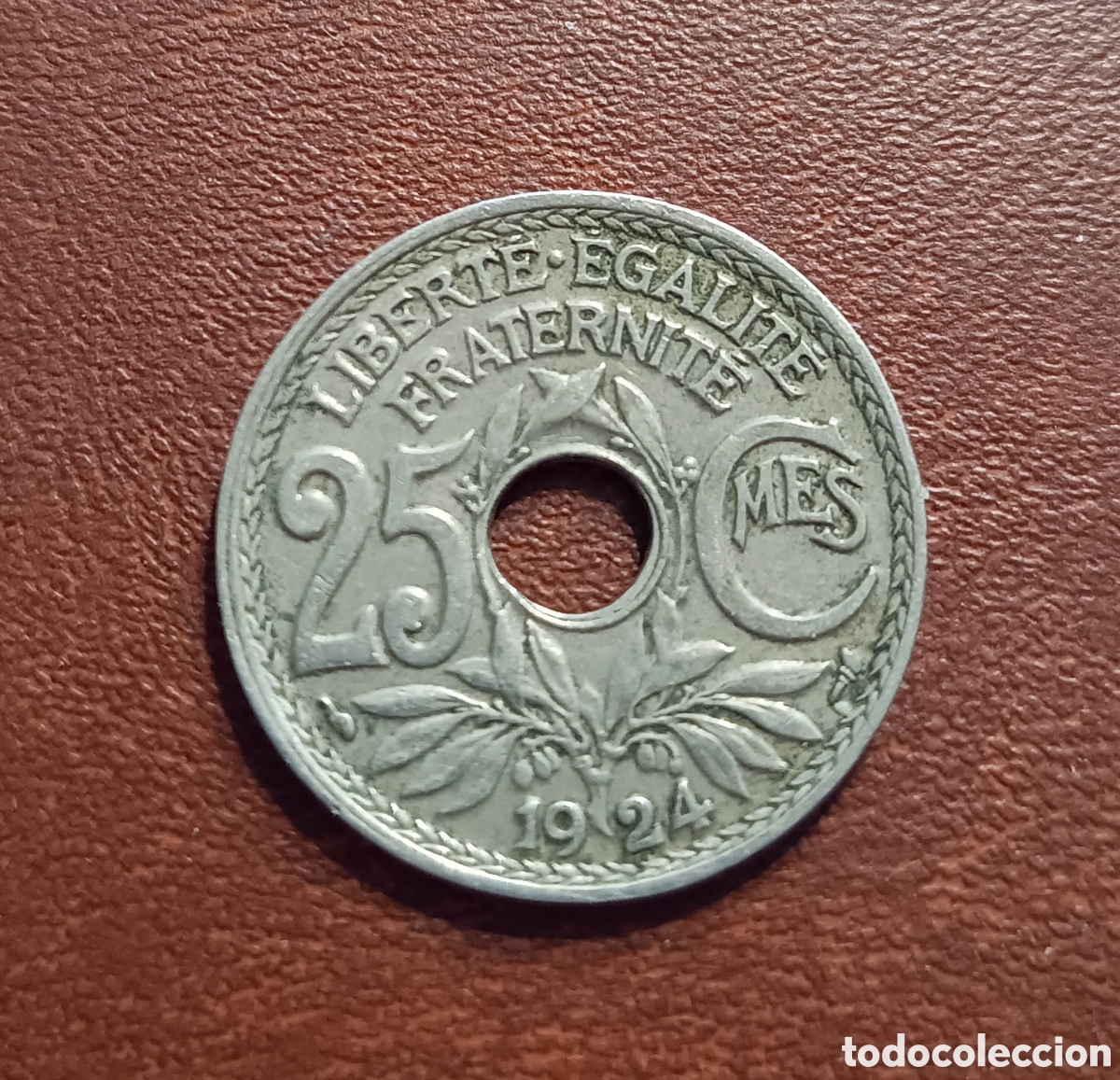 Monedas antiguas de Europa: 25 C&Eacute;NTIMOS 1924 FRANCIA