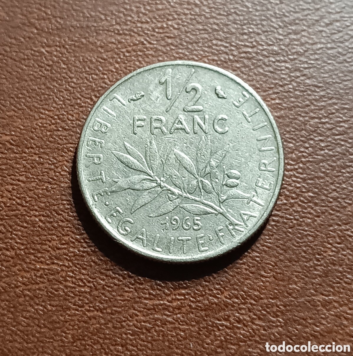 Alte M&uuml;nzen aus Europa: 1/2 FRANCO 1965 FRANCIA