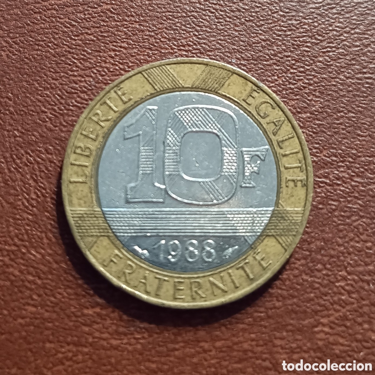Moedas antigas da Europa: 10 FRANCOS 1988 FRANCIA