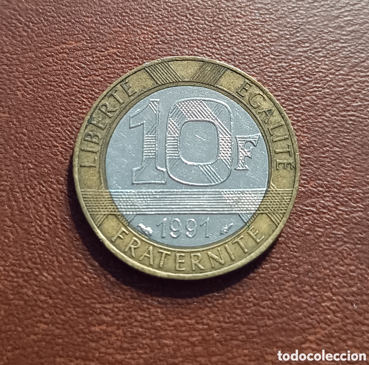 Moedas antigas da Europa: 10 FRANCOS 1991 FRANCIA