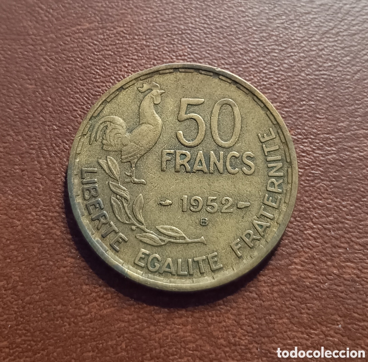 Moedas antigas da Europa: 50 FRANCOS 1952 B FRANCIA