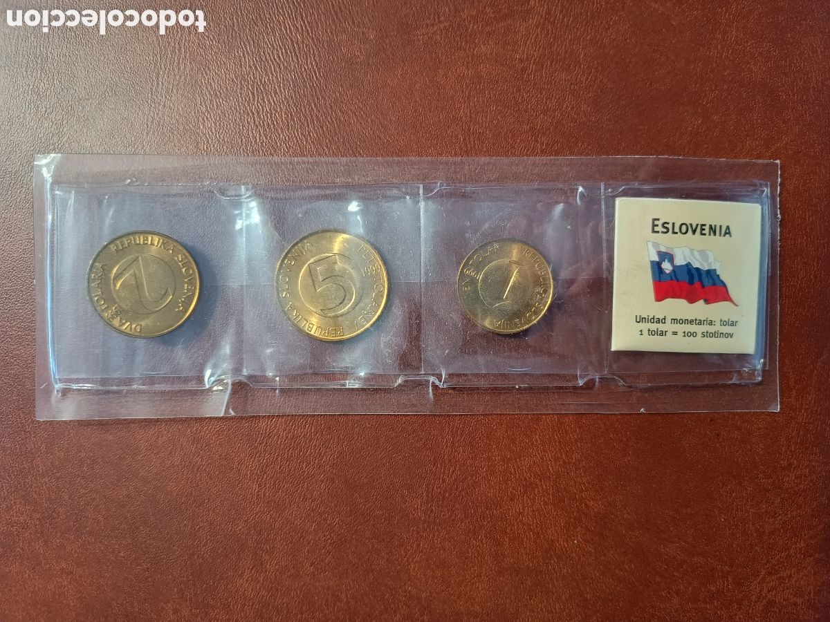 Monedas antiguas de Europa: TIRA CON 1 TOLAR, 2 Y 5 TOLARJEV SC 1999 - ESLOVENIS
