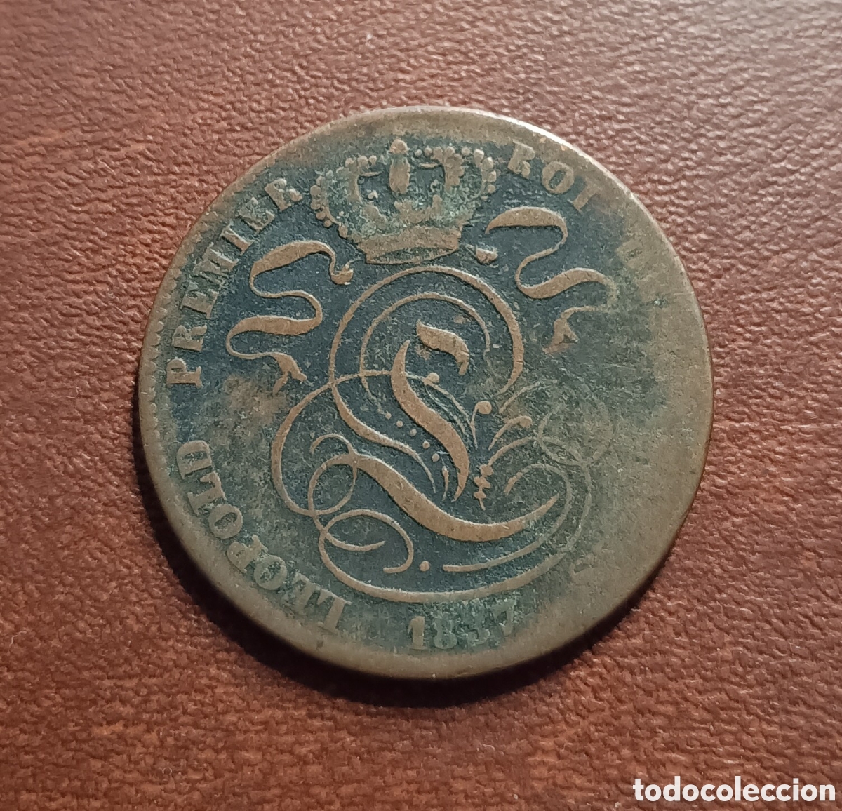 Moedas antigas da Europa: 5 C&Eacute;NTIMOS 1837 B&Eacute;LGICA