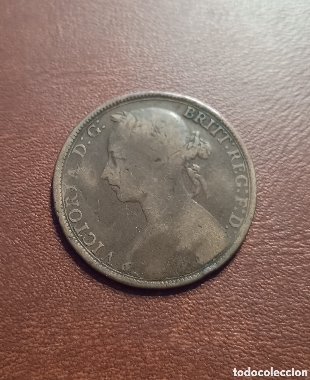 Moedas antigas da Europa: ONE PENNY 1889 INGLATERRA - GRAN BRETA&Ntilde;A