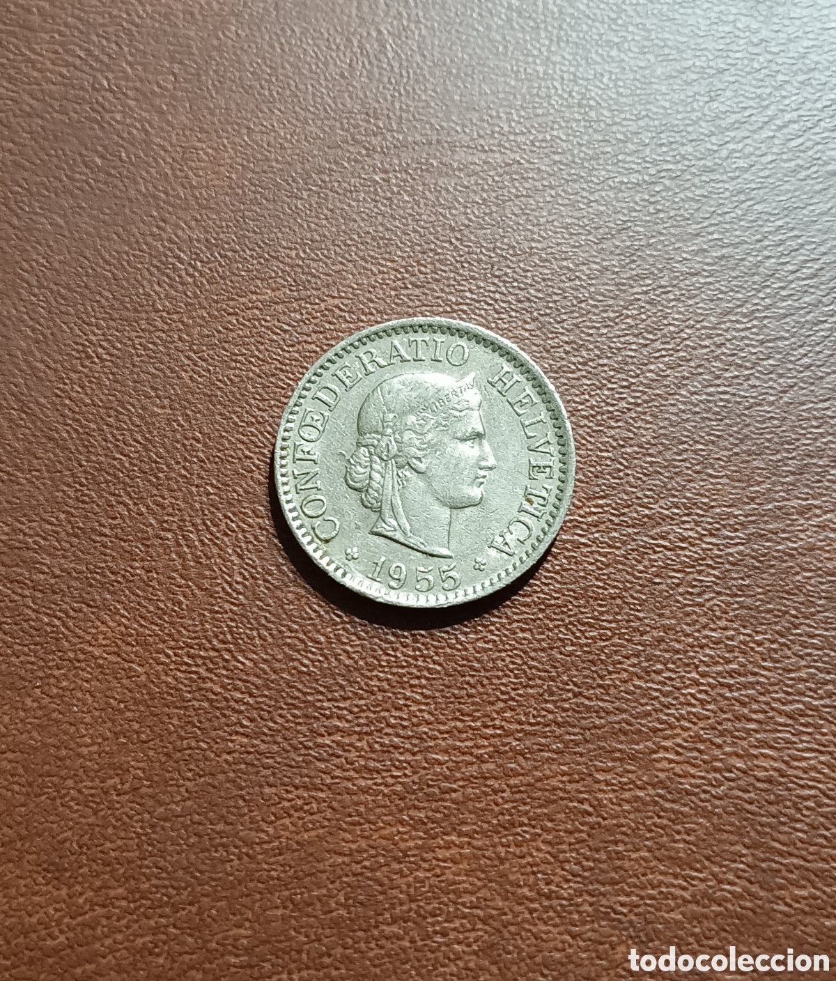 Alte M&uuml;nzen aus Europa: 10 C&Eacute;NTIMOS 1955 SUIZA