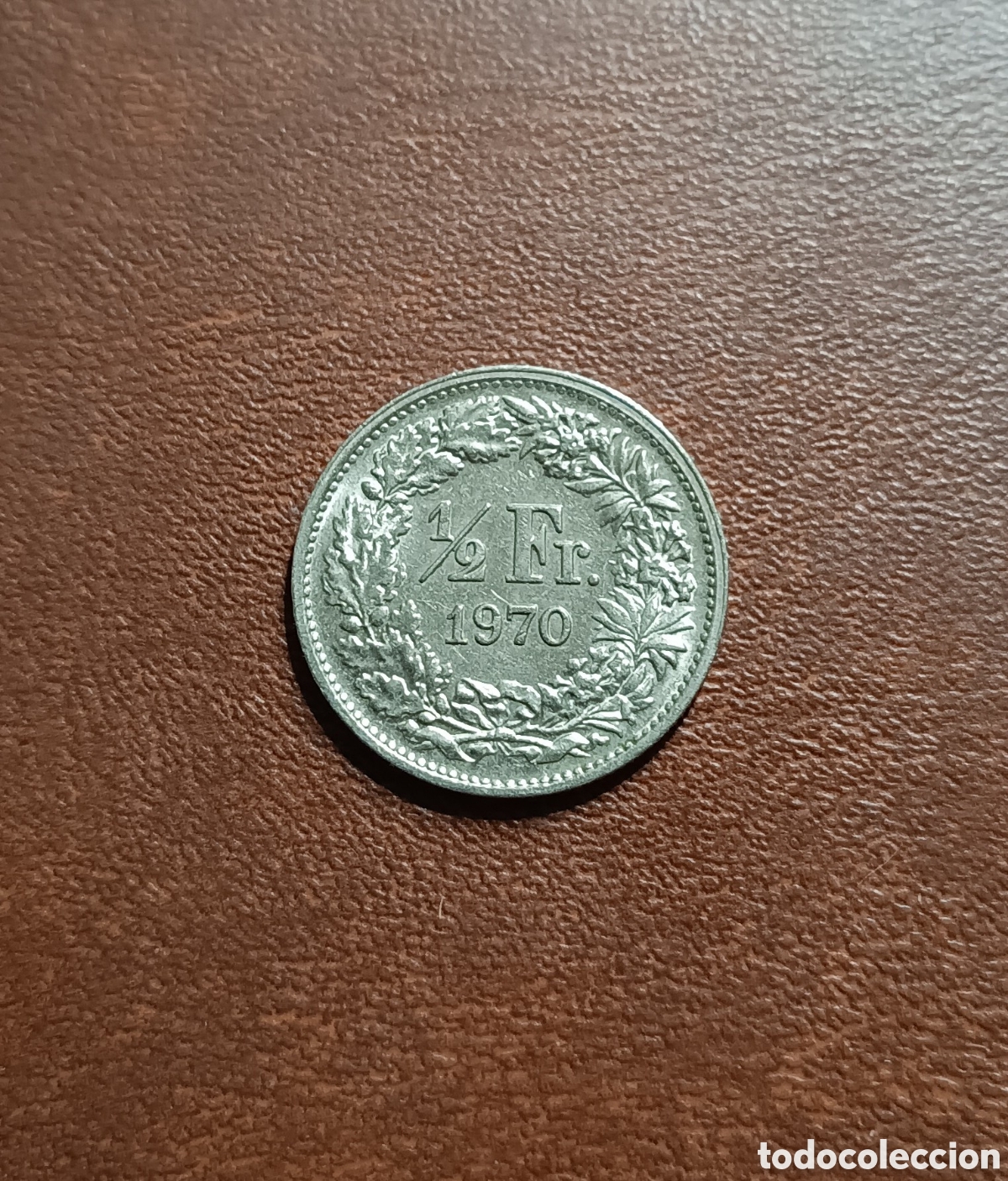 Moedas antigas da Europa: 1/2 FRANCO 1970 SUIZA