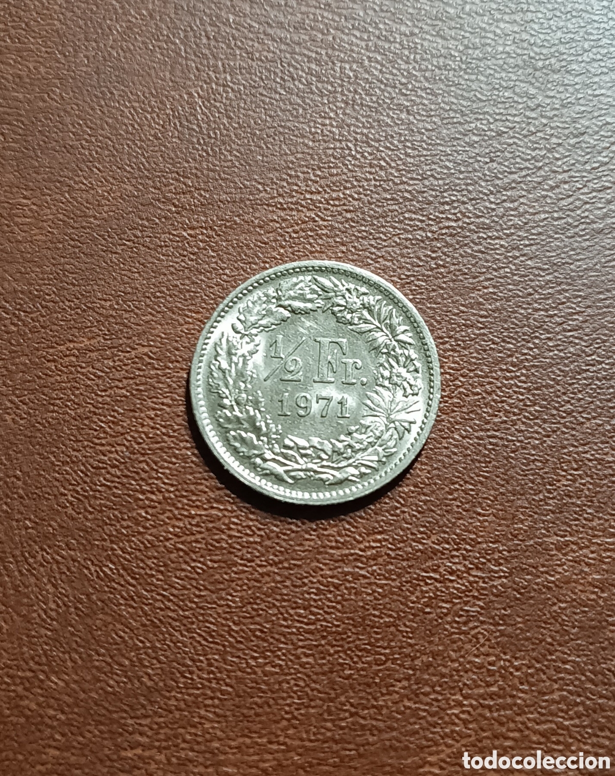 Moedas antigas da Europa: 1/2 FRANCO 1971 SUIZA
