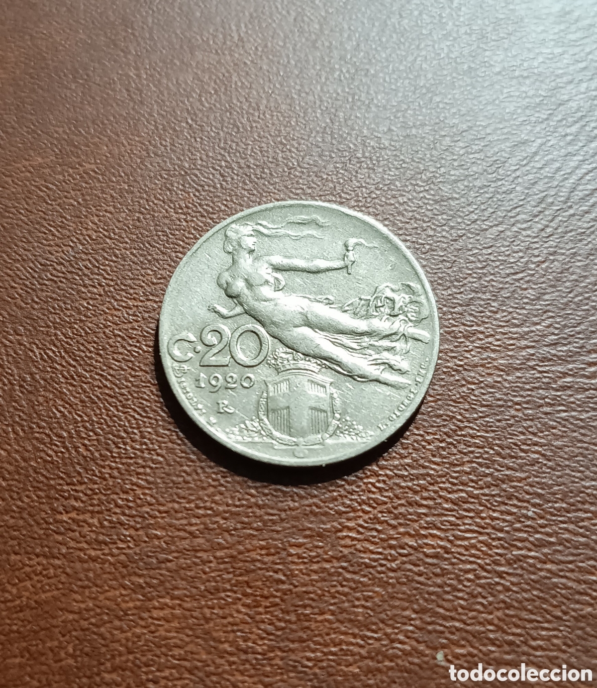 Moedas antigas da Europa: 20 CENTIMOS 1920 - ITALIA