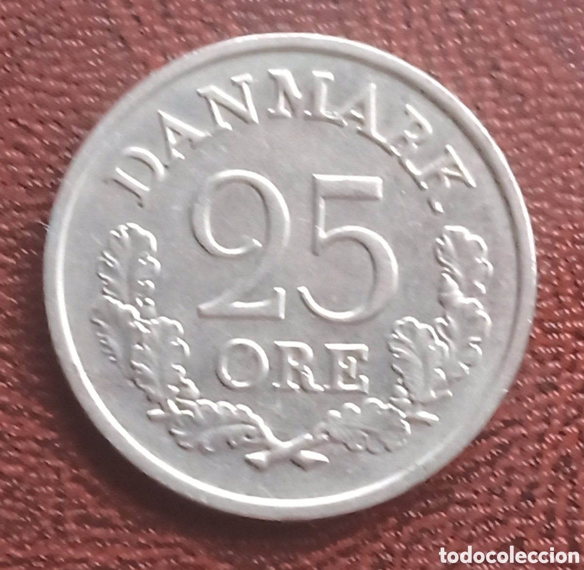 Monedas antiguas de Europa: Dinamarca - 25 Ore 1961 - Mbc - Foto 1