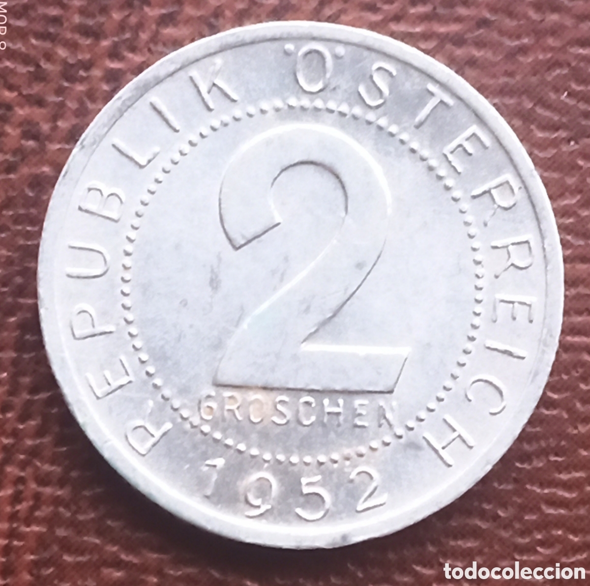 Monedas antiguas de Europa: Austria - 2 Groschen 1952 - Mbc - Foto 2