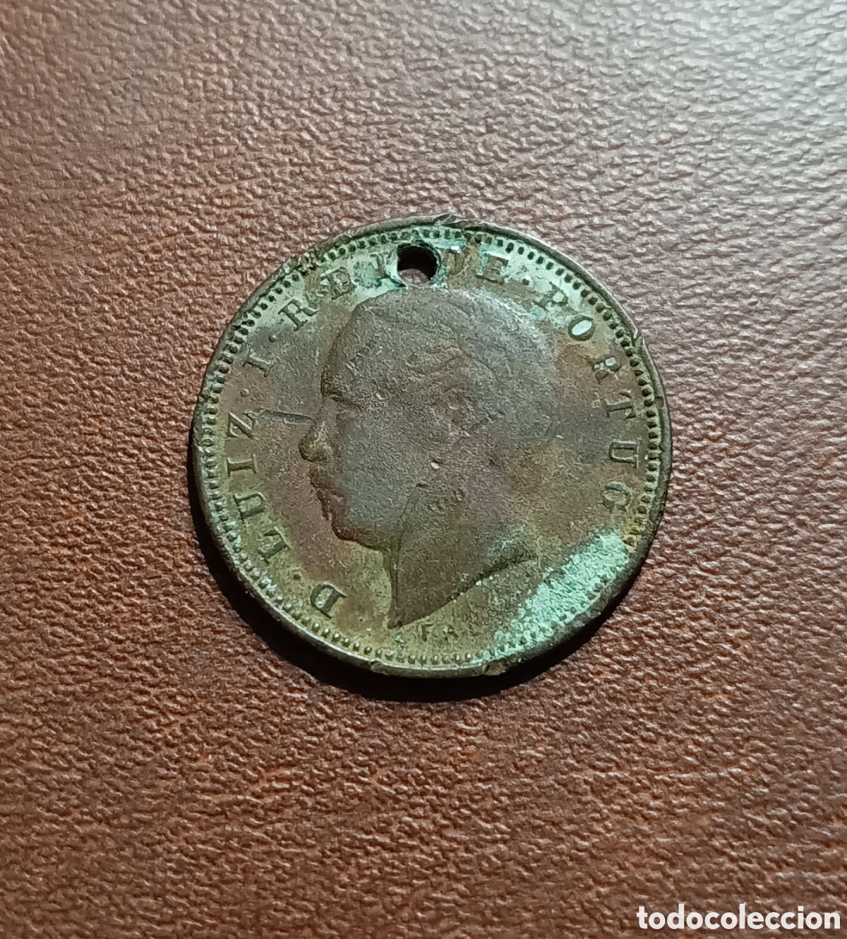 Monedas antiguas de Europa: 5 REIS - PORTUGAL NO SE LLEGA A VER EL A&Ntilde;O