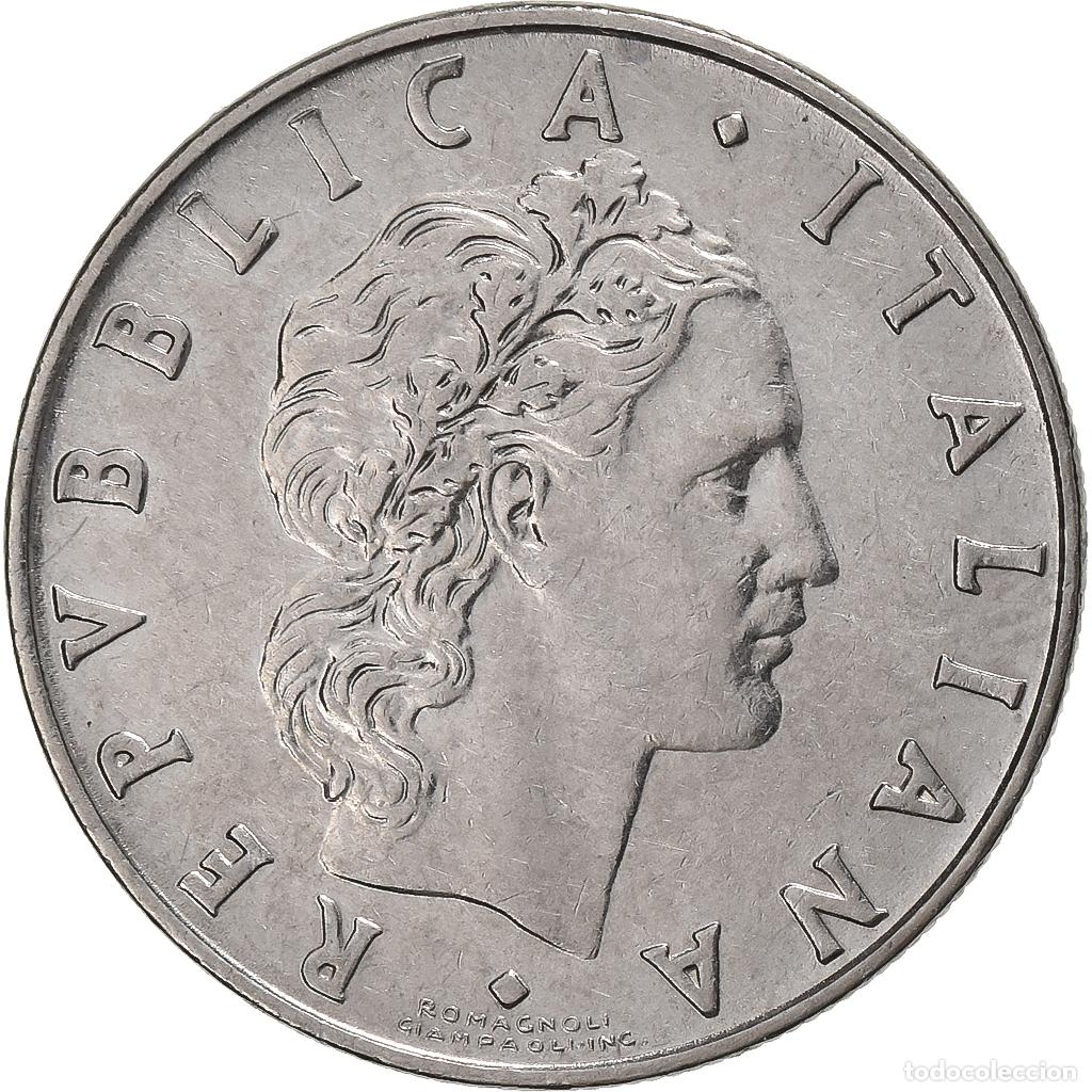 Alte M&uuml;nzen aus Europa: [#1222989] Italia, 50 Lire, 1972, Rome, Acero inoxidable, MBC, KM:95.1