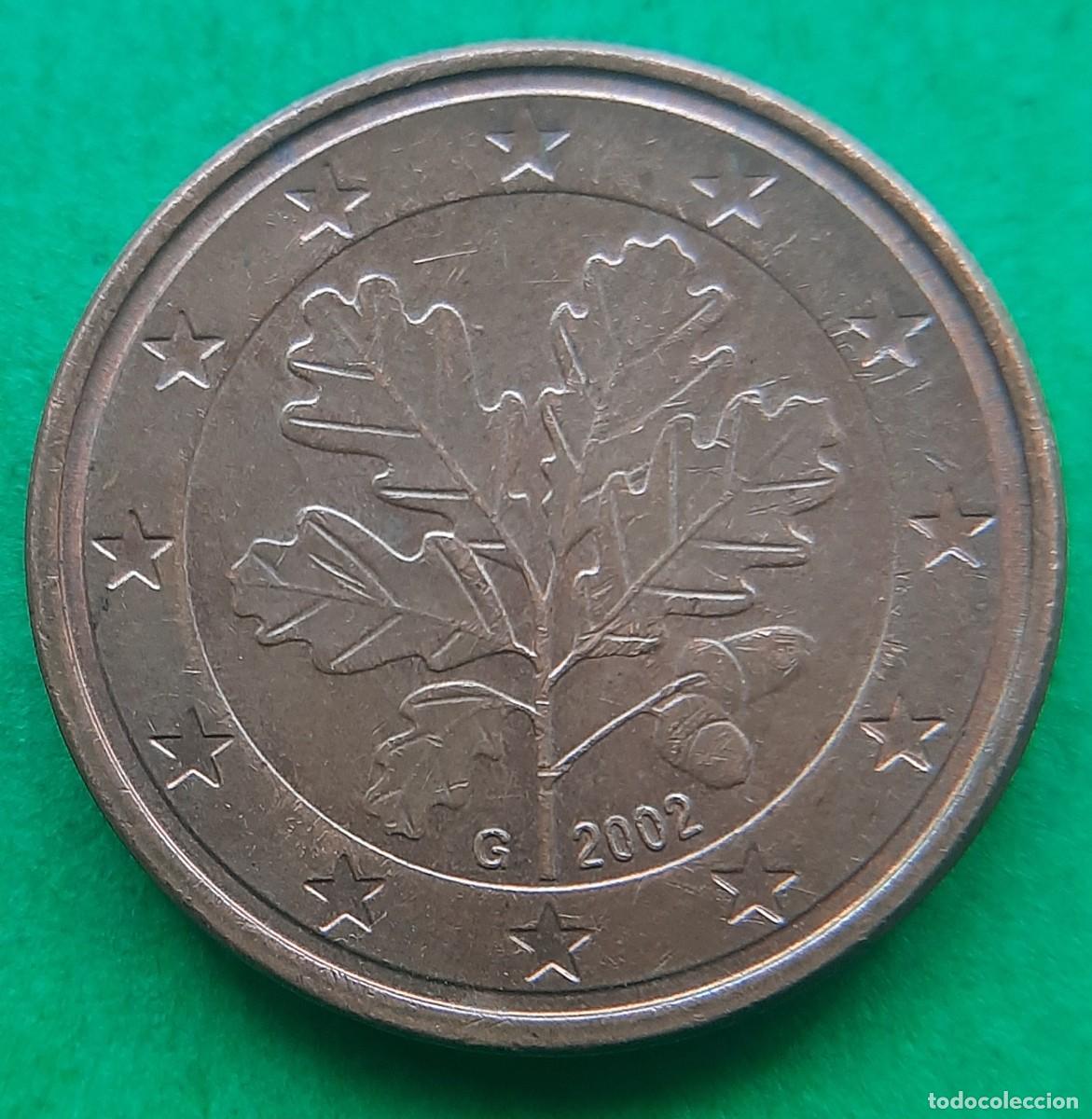 Monedas antiguas de Europa: (ERROR-ALEMANIA)(2002) 5 C&Eacute;NTIMOS CON REMARQUE - Foto 7