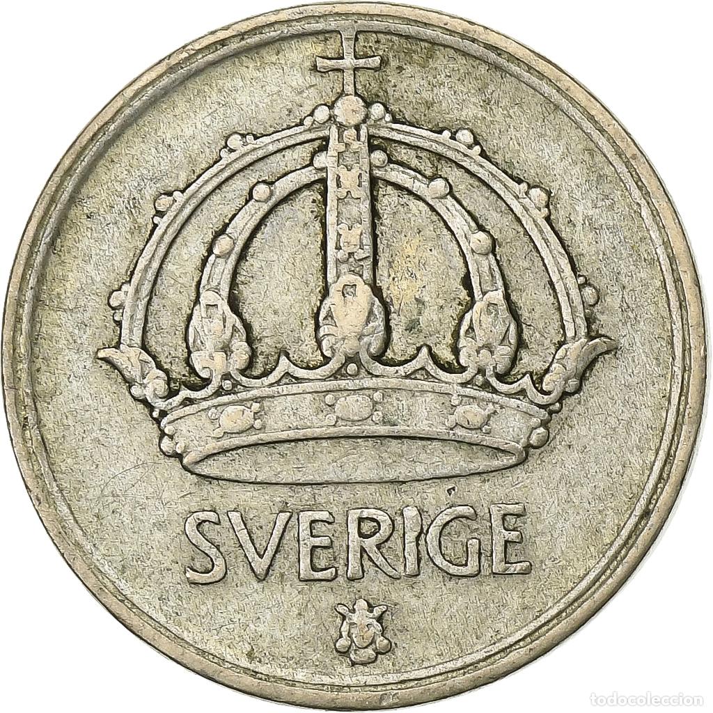 Monete antiche di Europa: [#1166290] Suecia, Gustaf V, 25 &Ouml;re, 1943, Plata, MBC, KM:816