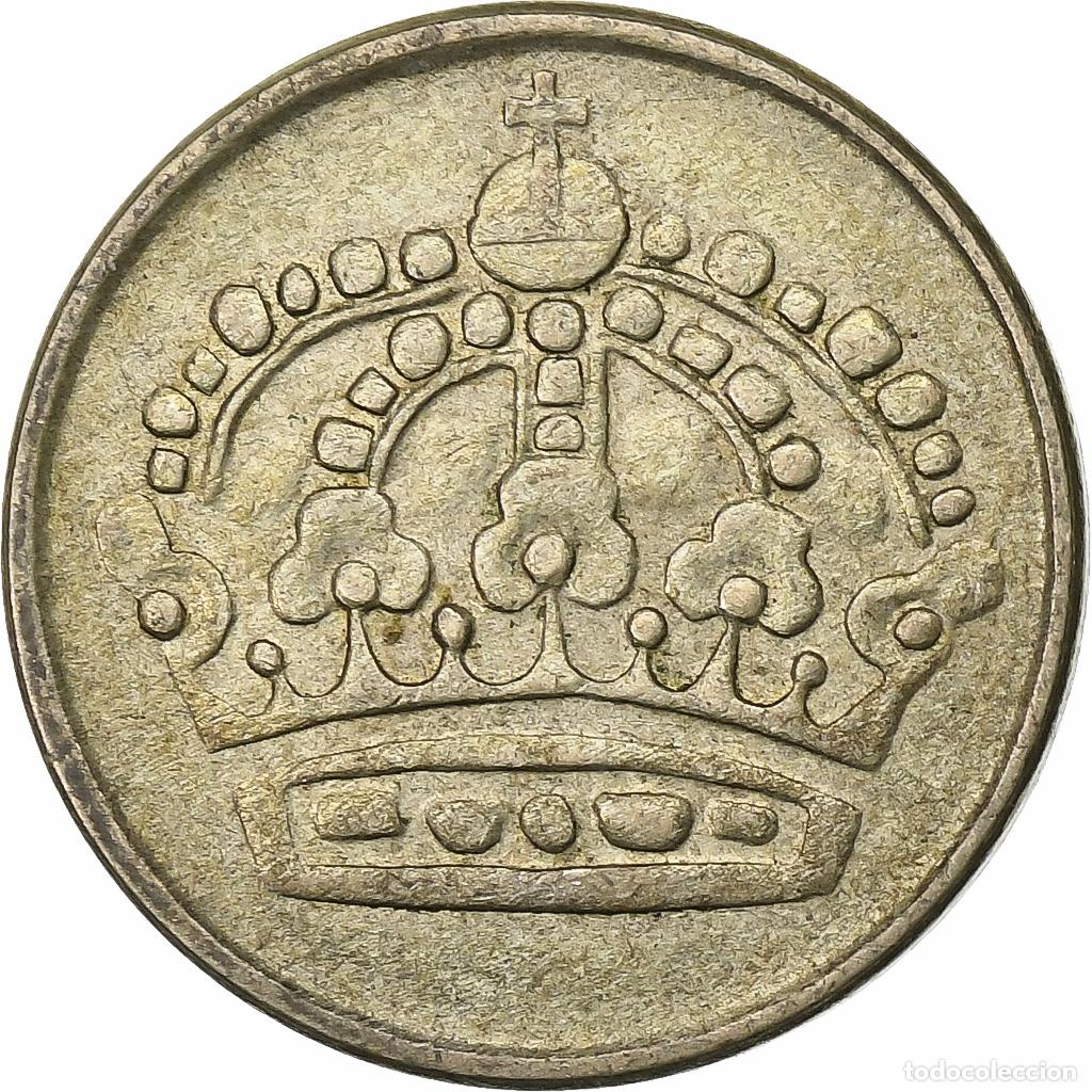 Monete antiche di Europa: [#1166294] Moneda, Suecia, Gustaf VI, 25 &Ouml;re, 1955, MBC, Plata, KM:824