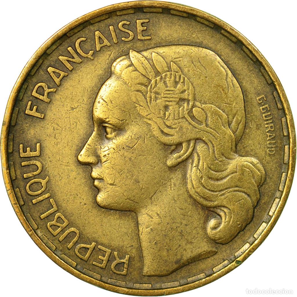 Moedas antigas da Europa: [#585570] Moneda, Francia, Guiraud, 50 Francs, 1951, Paris, BC+, Aluminio - bronce
