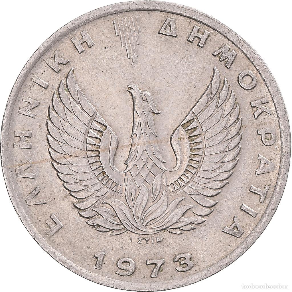 Monete antiche di Europa: [#1343382] Moneda, Grecia, 10 Drachmai, 1973