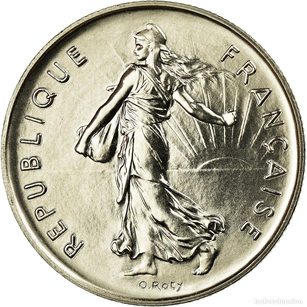 Monete antiche di Europa: [#733049] Moneda, Francia, Semeuse, 5 Francs, 1986, Paris, FDC, N&iacute;quel recubierto de