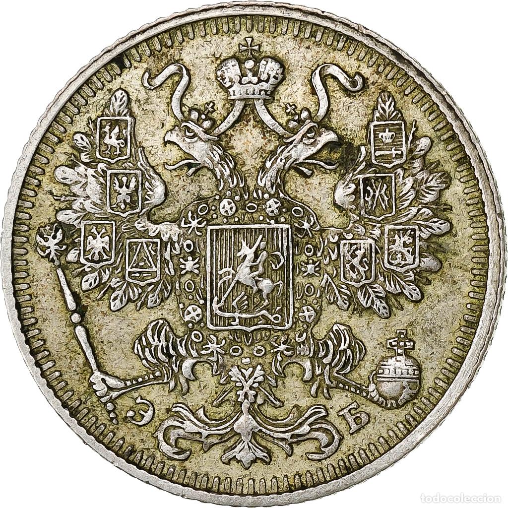 Old Coins of Europe: [#1116593] Russia, Nicholas II, 15 Kopeks, 1912, St. Petersburg, Silver, KM:21a.2
