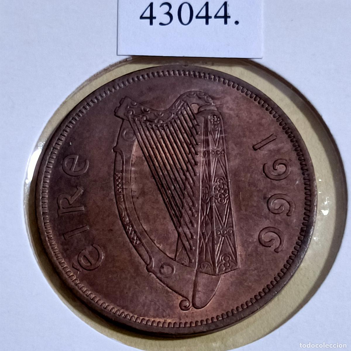 Monedas antiguas de Europa: Irlanda 1 penique, 1966, c&eacute;ntimo - Foto 2