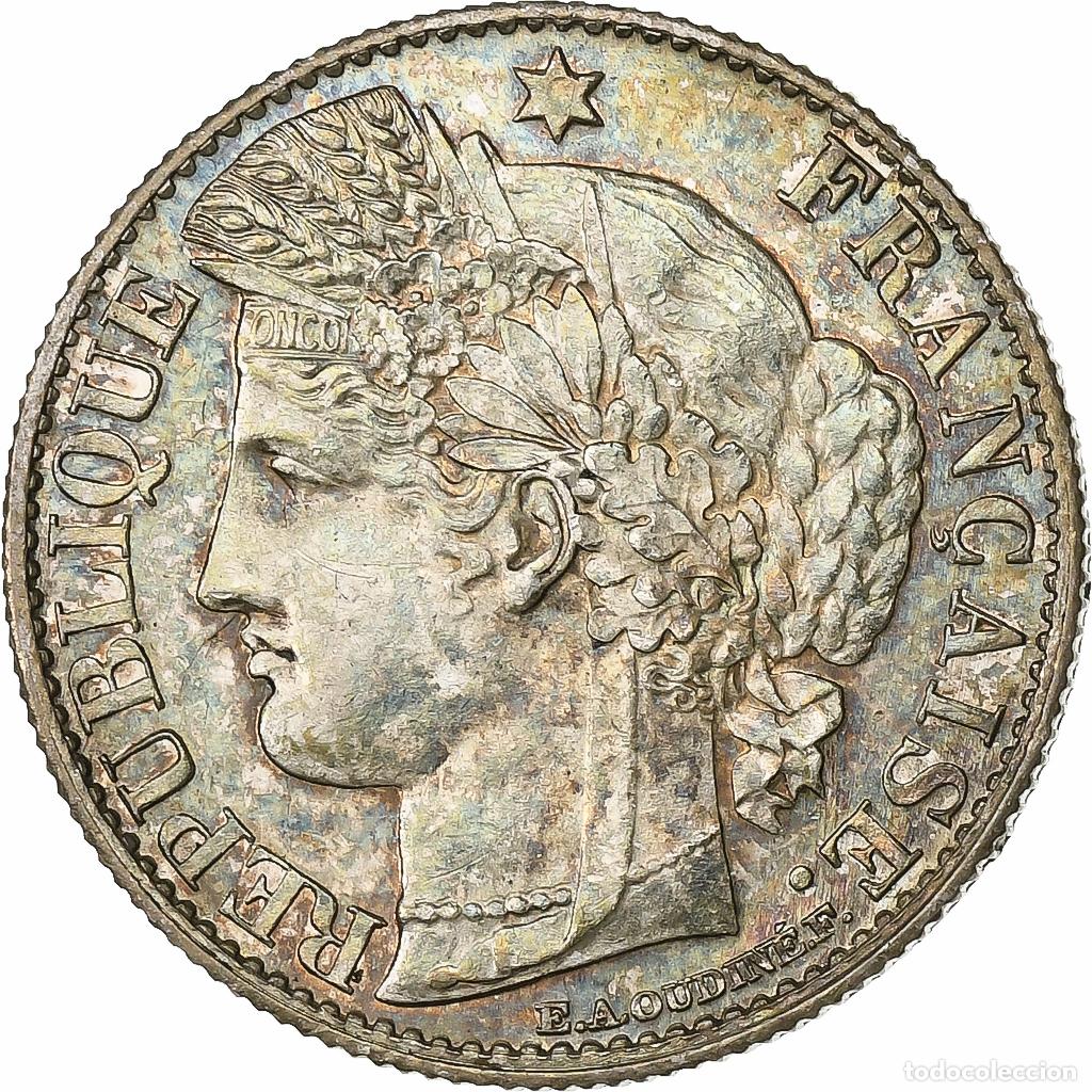Old Coins of Europe: [#136541] Francia, 50 Centimes, C&eacute;r&egrave;s, 1895, Paris, Plata, EBC, Gadoury:419a