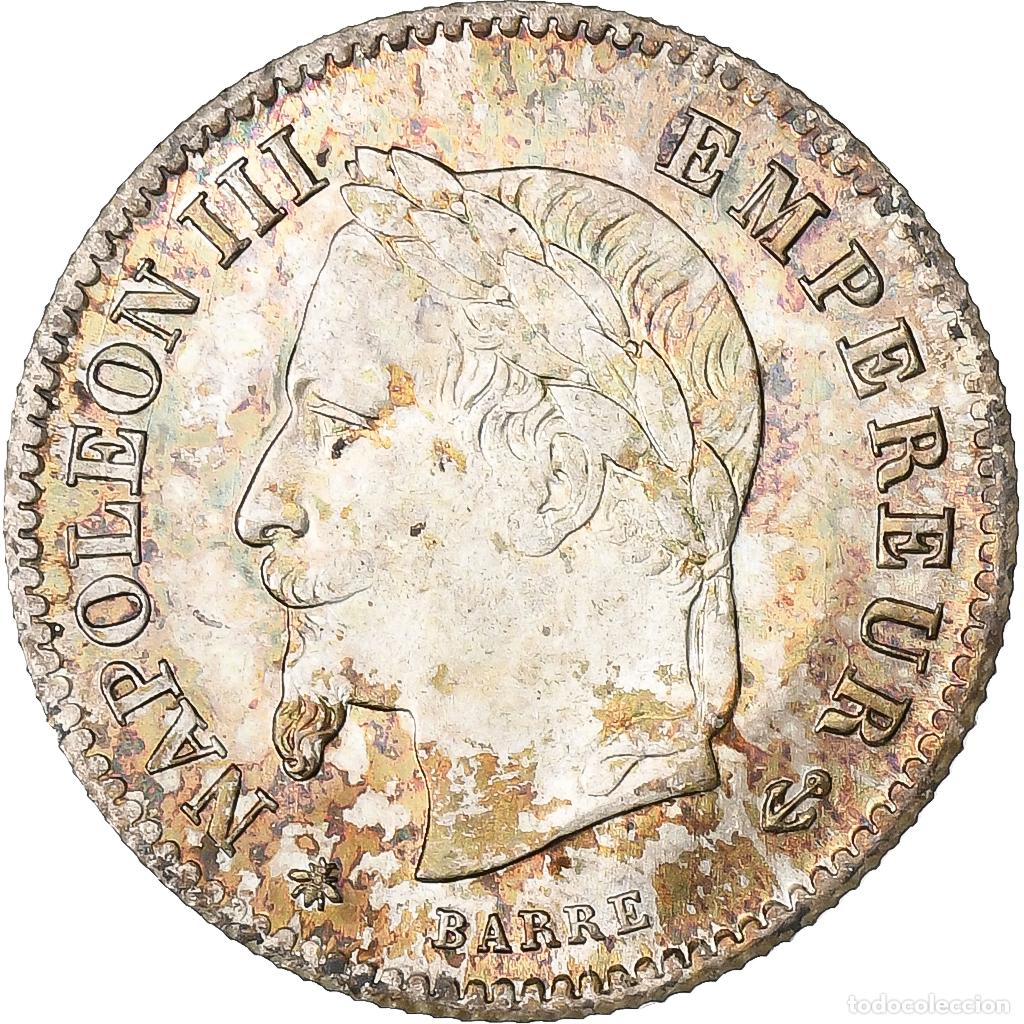 Monete antiche di Europa: [#136551] Francia, Napoleon III, 20 Centimes, 1867, Paris, Plata, MBC, Gadoury:309