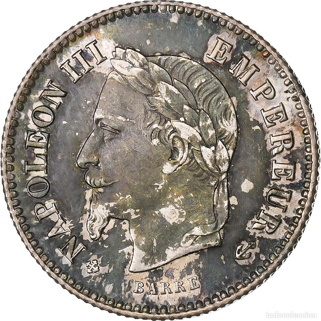Alte M&uuml;nzen aus Europa: [#136552] Francia, Napoleon III, 20 Centimes, 1867, Strasbourg, Plata, MBC+, Gadoury:309