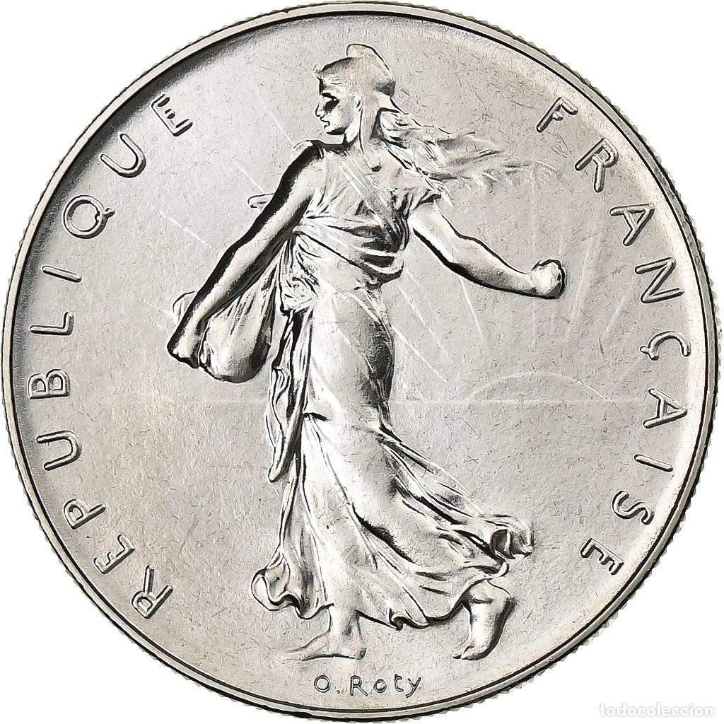 Moedas antigas da Europa: [#136565] Francia, 1 Franc, Semeuse, 1977, MDP, s&eacute;rie FDC, N&iacute;quel, FDC
