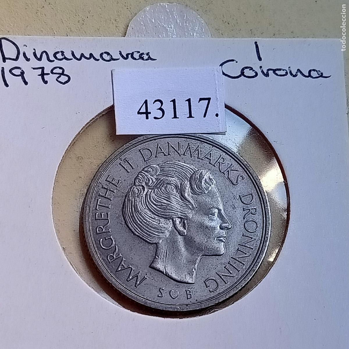 Monedas antiguas de Europa: Dinamarca 1 corona 1978 - Foto 1
