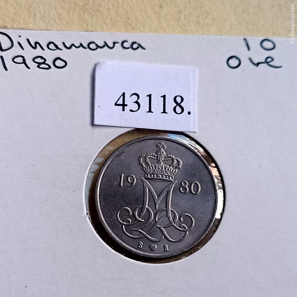 Monedas antiguas de Europa: Dinamarca 10 ore 1980 - Foto 1