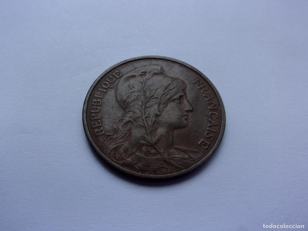 Monedas antiguas de Europa: 2DF22 Francia 5 centimes Dupuis 1912 - Foto 2