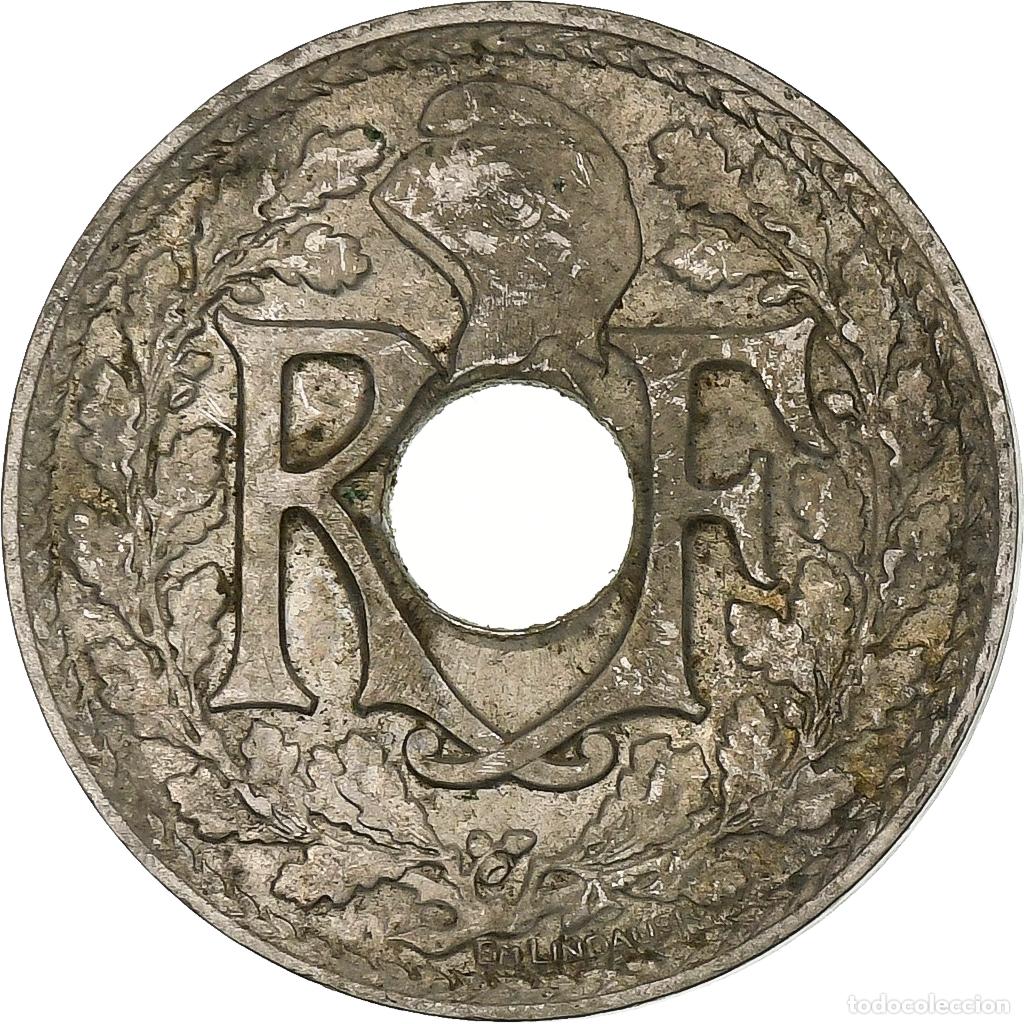 Moedas antigas da Europa: [#1166456] Francia, 25 Centimes, Lindauer, 1915, N&iacute;quel, BC+, Gadoury:379, KM:867